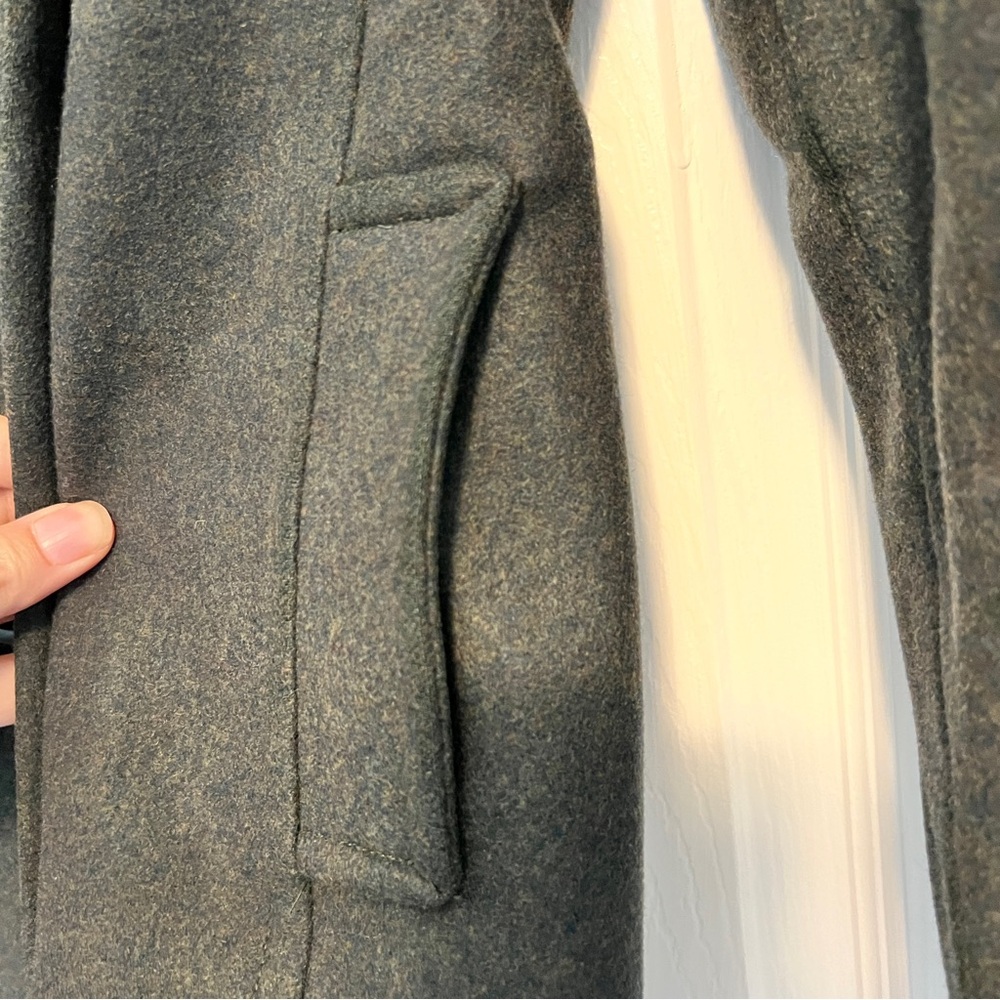 dELiA*s Greenish Charcoal Double-Breasted Pea Coat Y2K - Picture 5 of 9